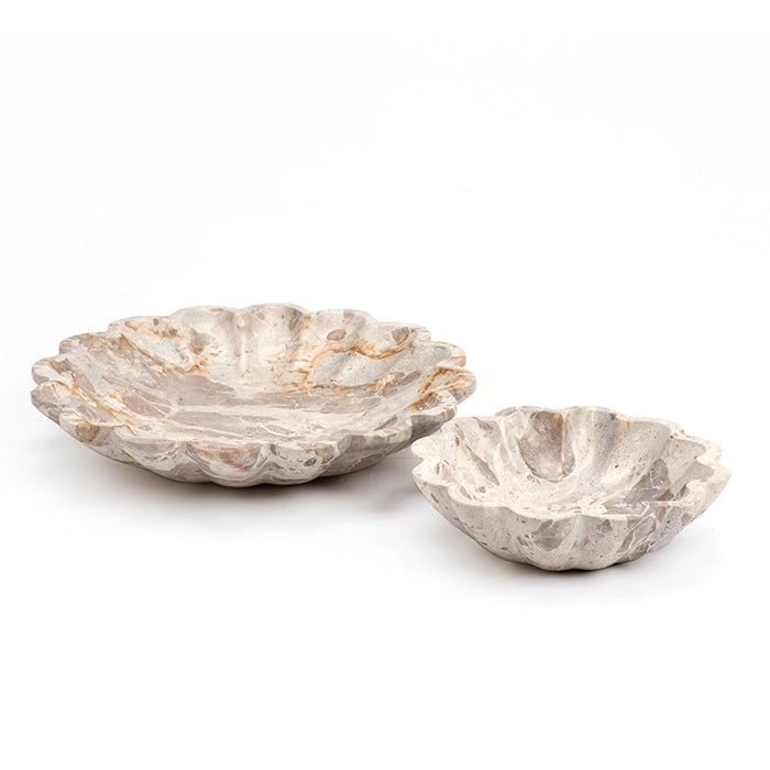 קערה פרח צ'וקלאט מארבל