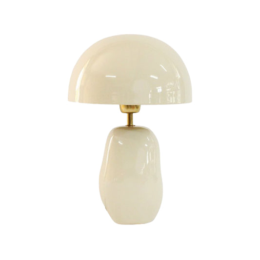 מנורת שולחן מאשרום גלוסי ונילה