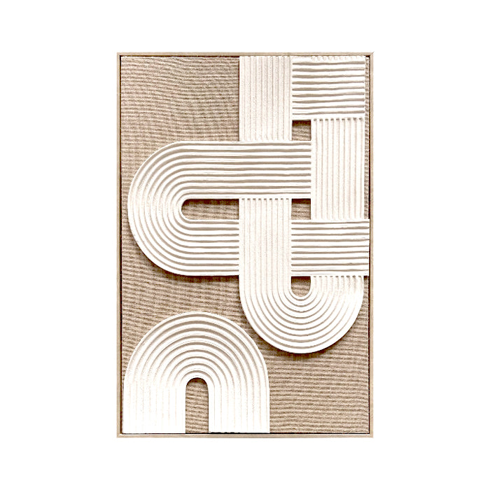 תמונה תבליט סטרייפס בראון