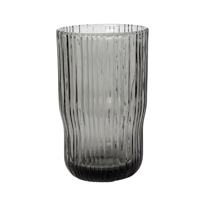Recycled Glass Stripes Smoke - Six-pack L