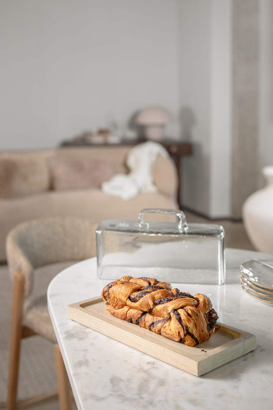 מגש אינגליש קייק אורגניק עץ