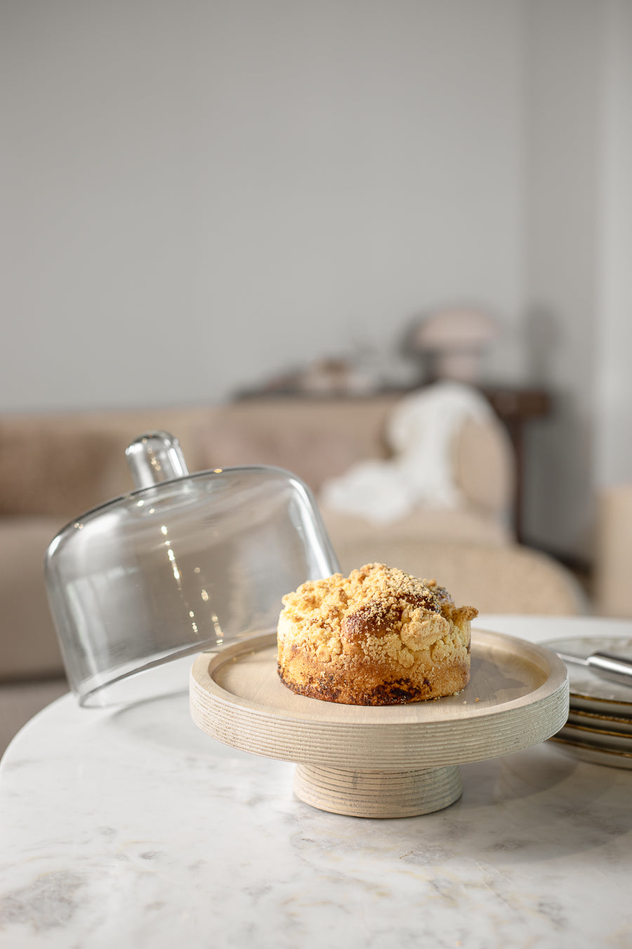 מגש על רגל ודום אורגניק עץ