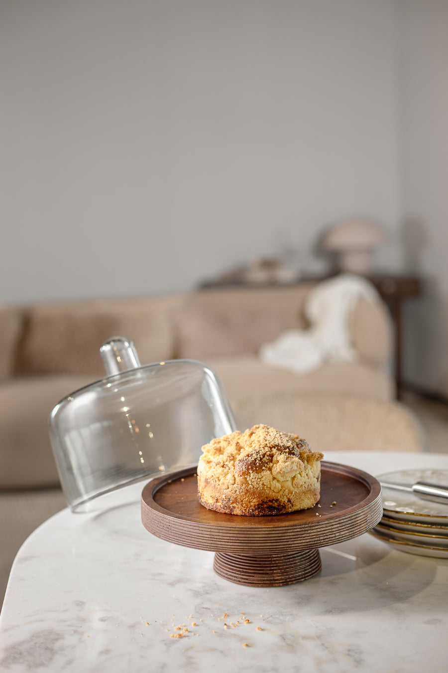 מגש על רגל ודום אורגניק עץ