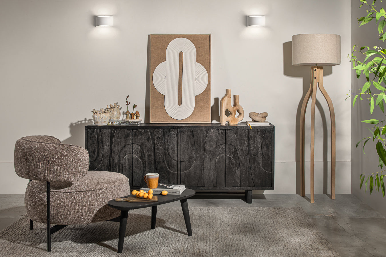 מנורה לוסט ספיידר נטוראל בז'