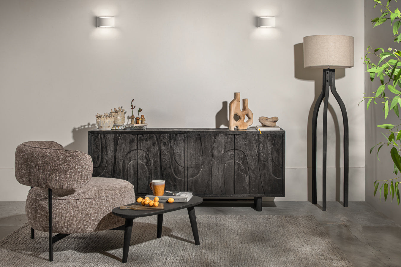 מנורה לוסט ספיידר בלאק בז'