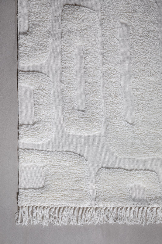 שטיח מיסטיק סקוורס אייבורי 200X300