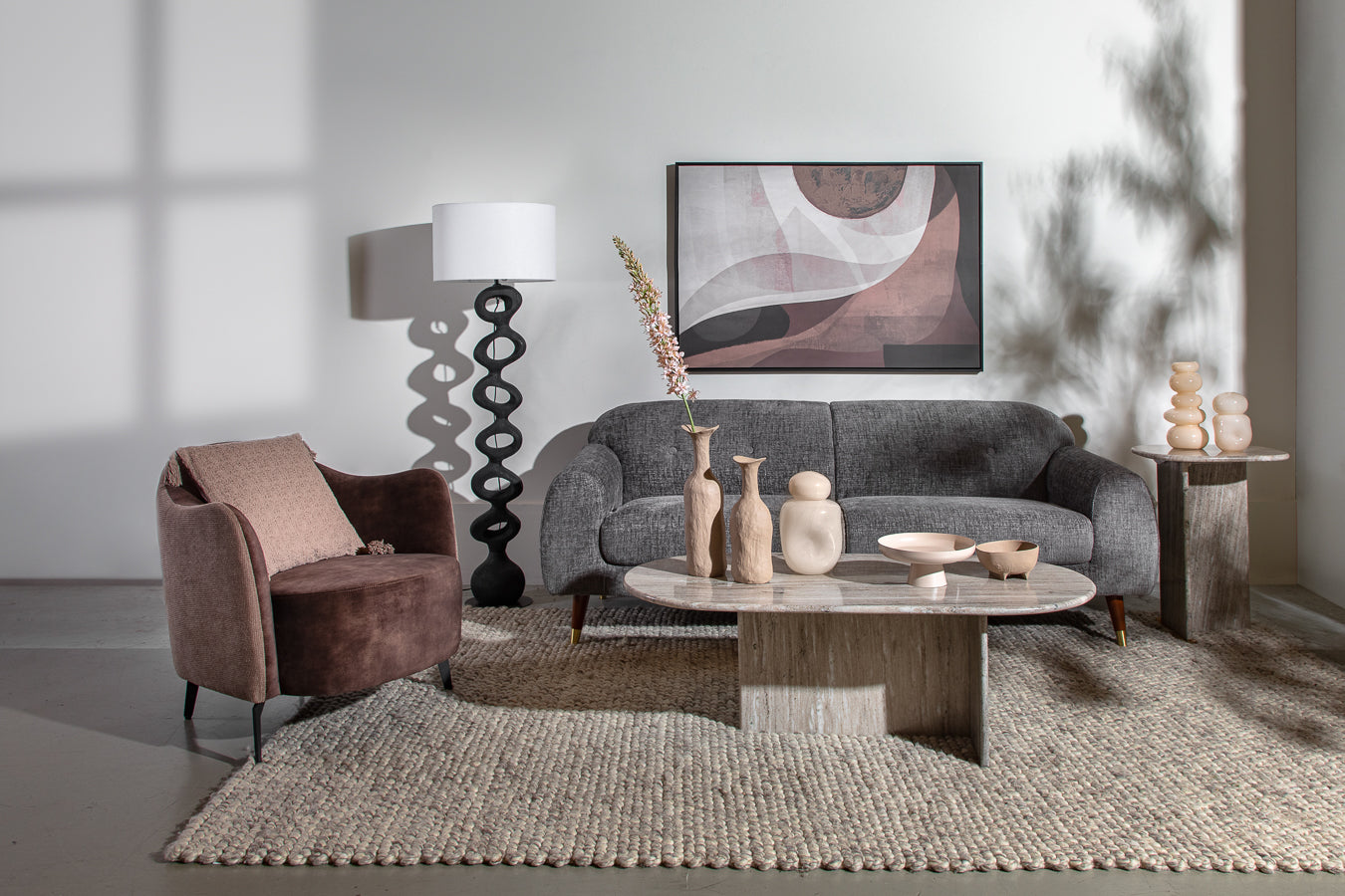 מנורה לוסט ריצפה רינגס בז'