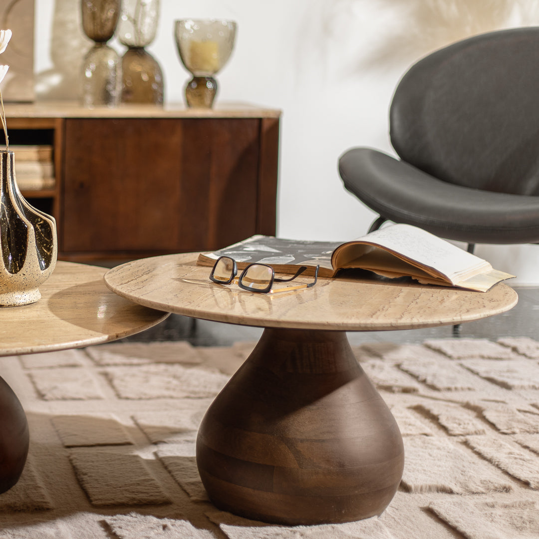 שולחן קוזי טרוורטין M