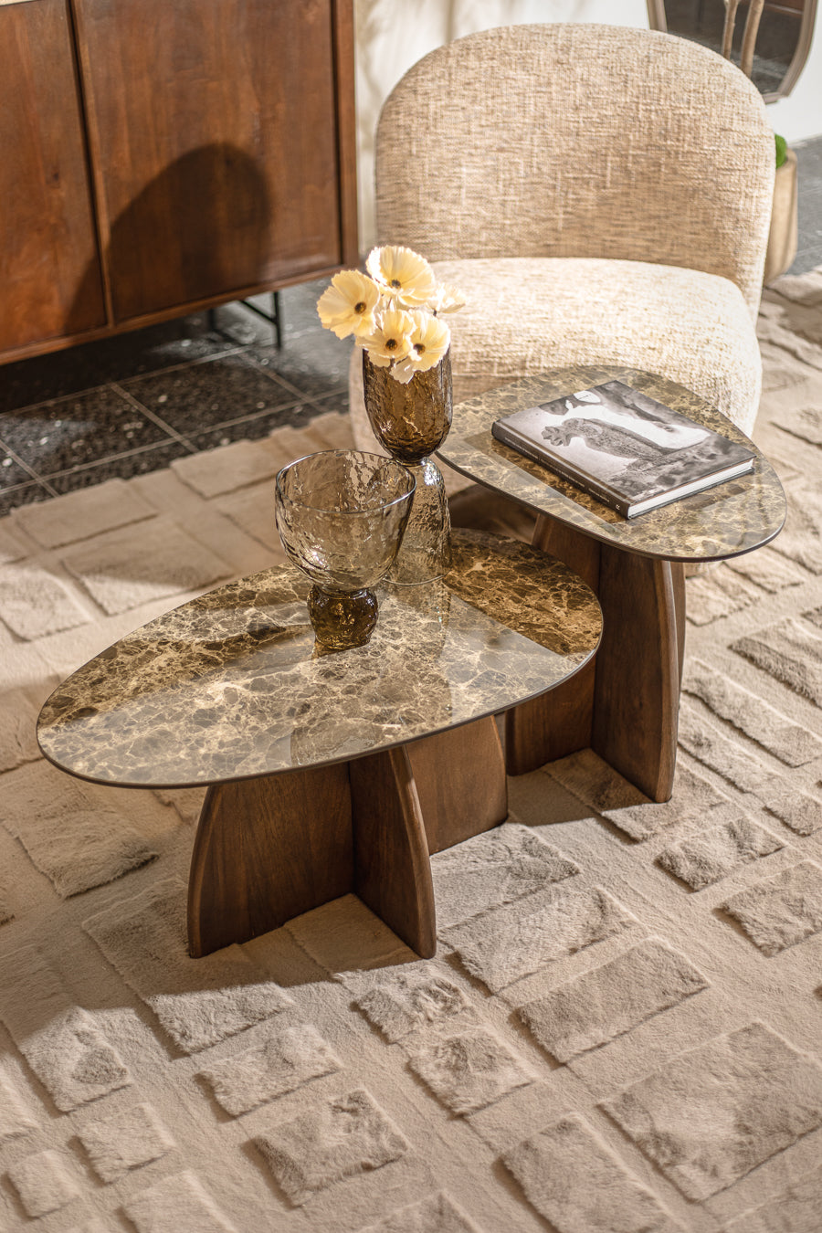 שולחן ספין סטון סמוק