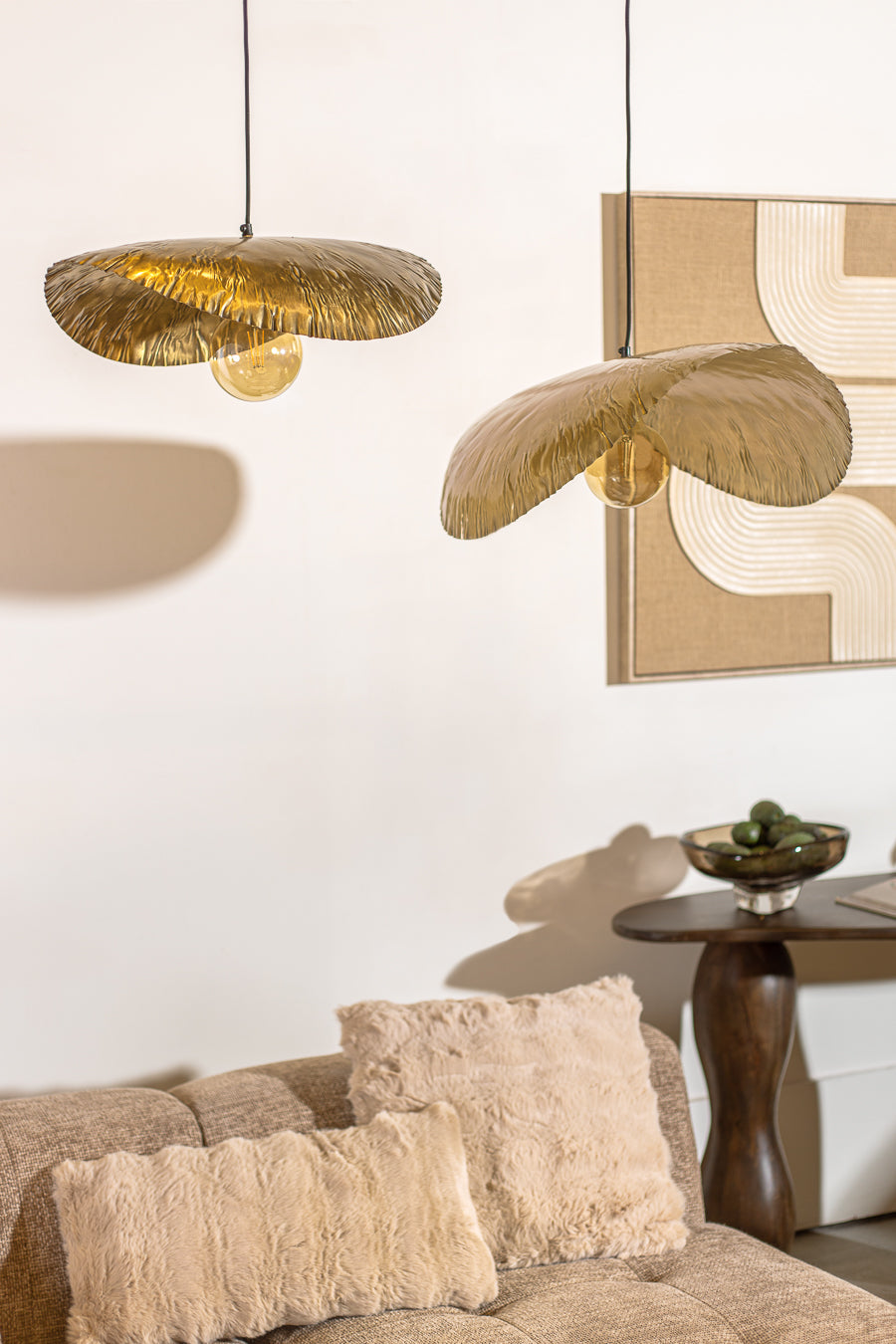 מנורת סנטרל סטרייפס גולד M