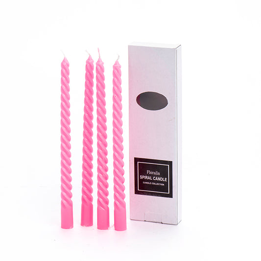 נר ספירל   יחידות ורוד