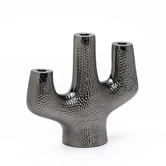 פמוט טוויסט  קנים סילבר