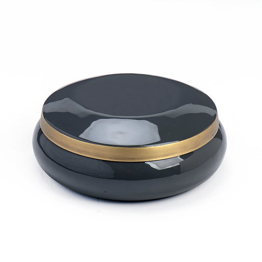 קופסה אייקון דארק גריי גולד