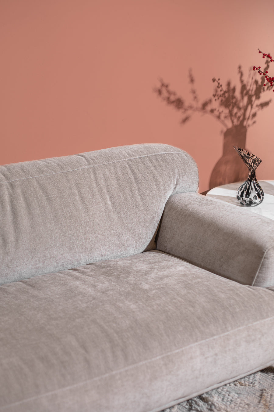 ספה פיבי לייט גריי