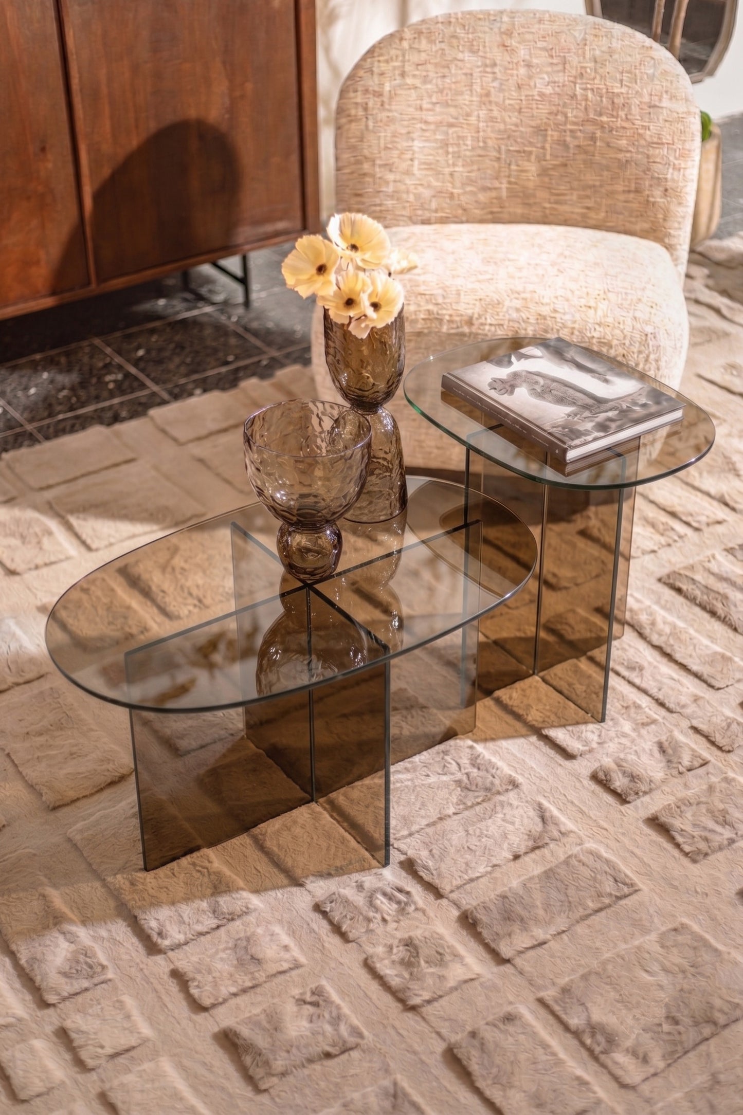 Watru Grey coffee table 80x60x40