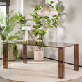 Vetro Amber dining table 200x100x75