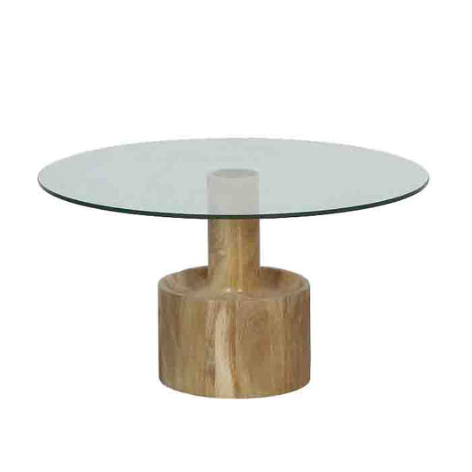 שולחן לוסט זכוכית טבעי