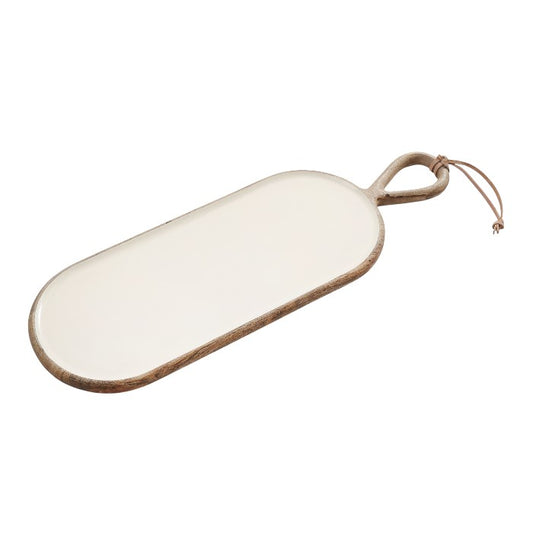 קרש הגשה עץ פאודר ווייט M