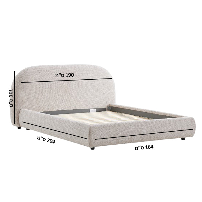 מיטה ראונד קלואי אייבורי