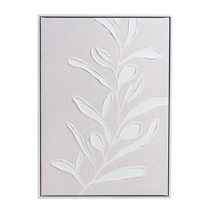 תמונה תבליט פלוואר בז' אנד ווייט L