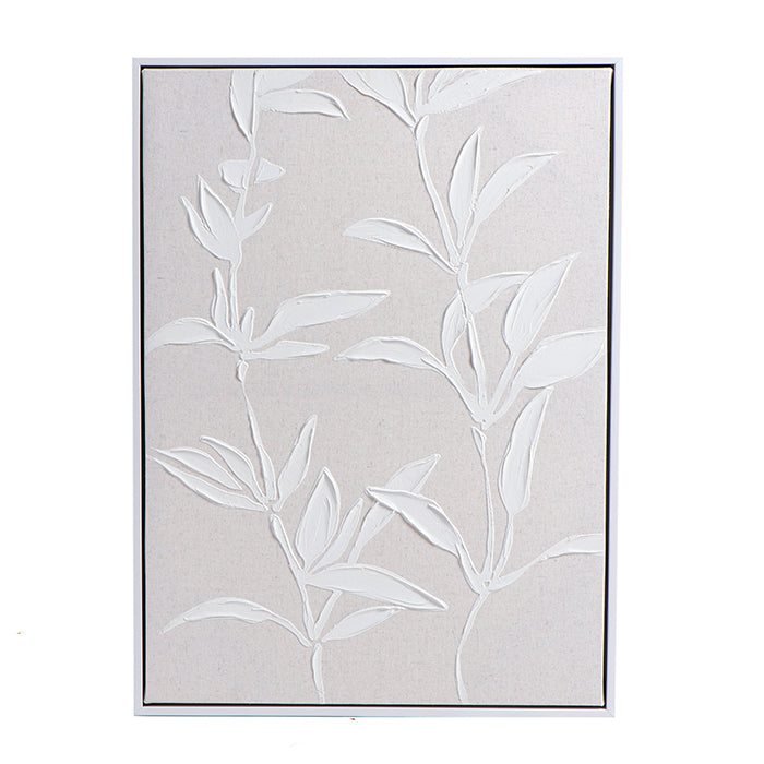 תמונה תבליט פלוואר בז' אנד ווייט L