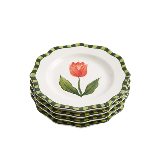 Plate Louise Tulip - Quartet
