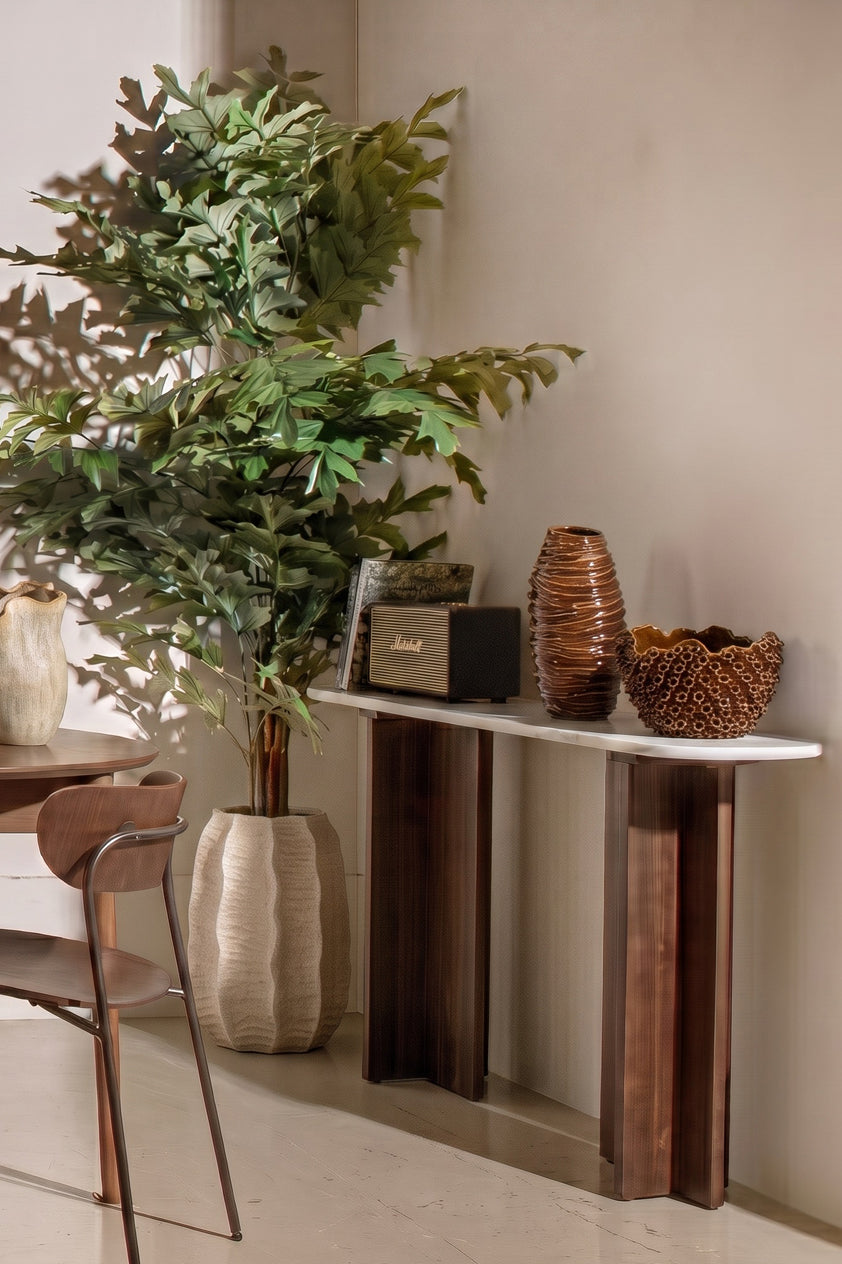 Cozy Marble White Console