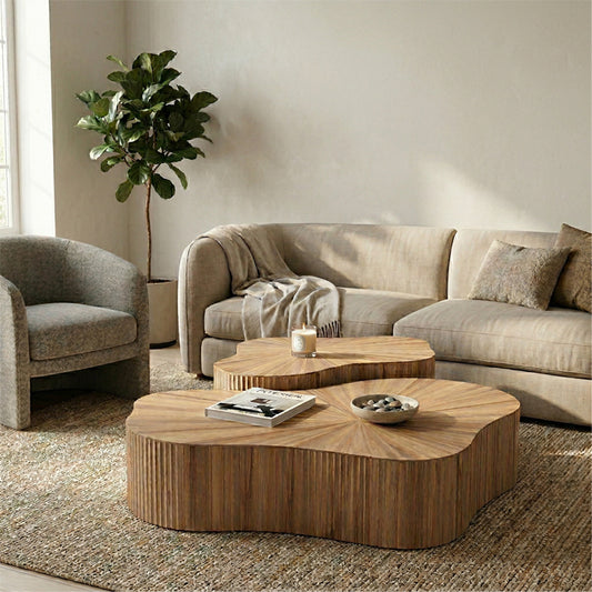 סט שולחנות ליאו נטוראל