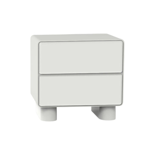 שידת צד גלוסי מילקי וייט