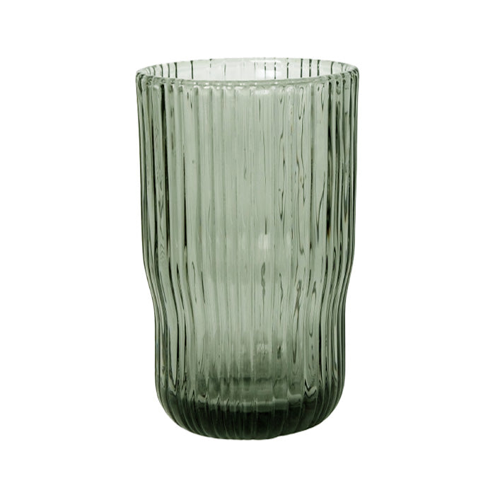 Recycled Glass Stripes Clear - Six Pack