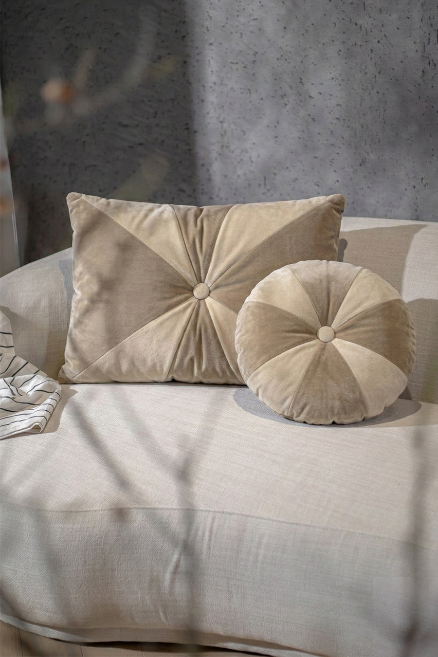 כרית ראונד בוגי בז'