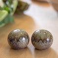 Genesis Green salt and pepper shakers