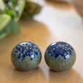 Genesis Blue Salt and Pepper Shakers