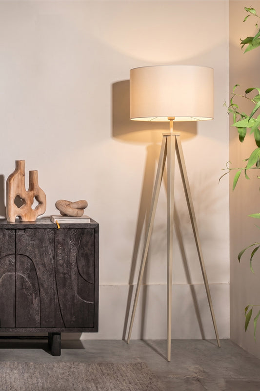 מנורה נקסוס טריפוד בז'