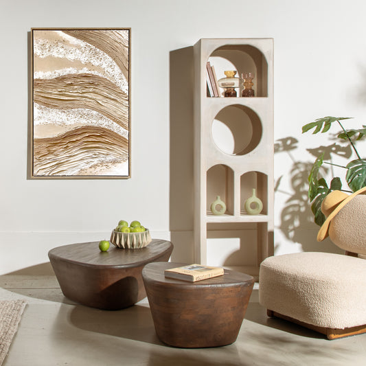 שולחן אורגניק בראון S