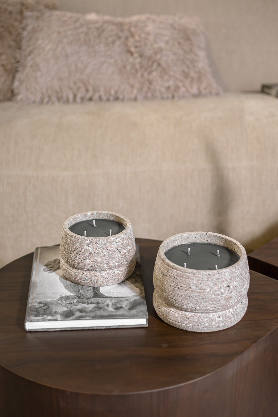 נר צמנטו גריי M