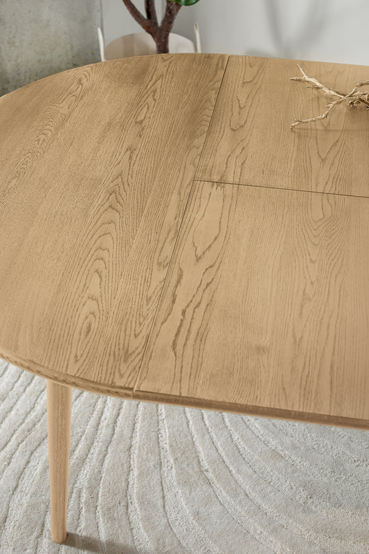 שולחן מרטינה עגול נפתח נטוראל