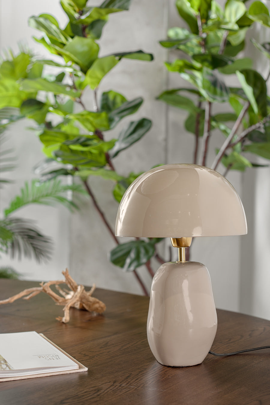 מנורת שולחן מאשרום גלוסי קליי