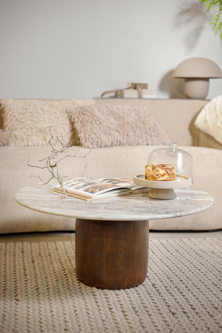 מגש על רגל ודום אורגניק עץ