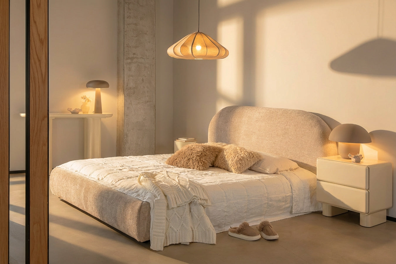 מיטה ראונד קלואי אייבורי