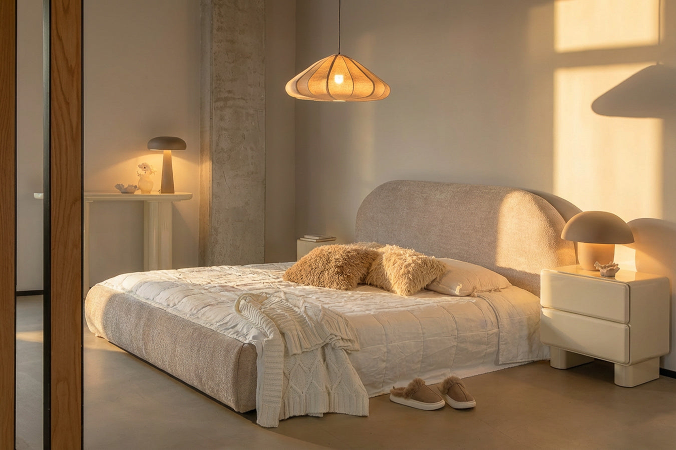 מיטה ראונד קלואי אייבורי