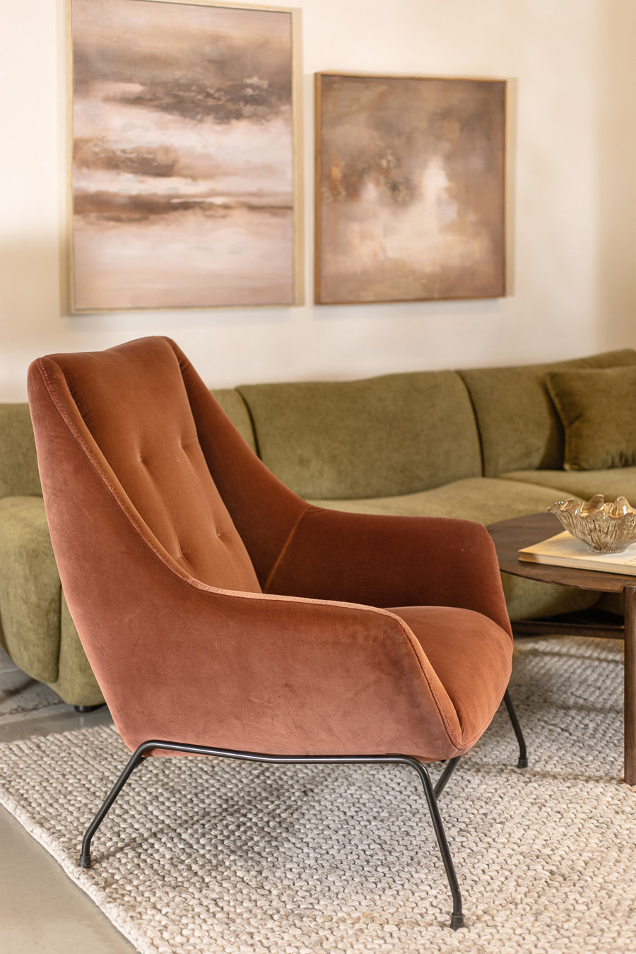 כורסה ספייס בורגנדי