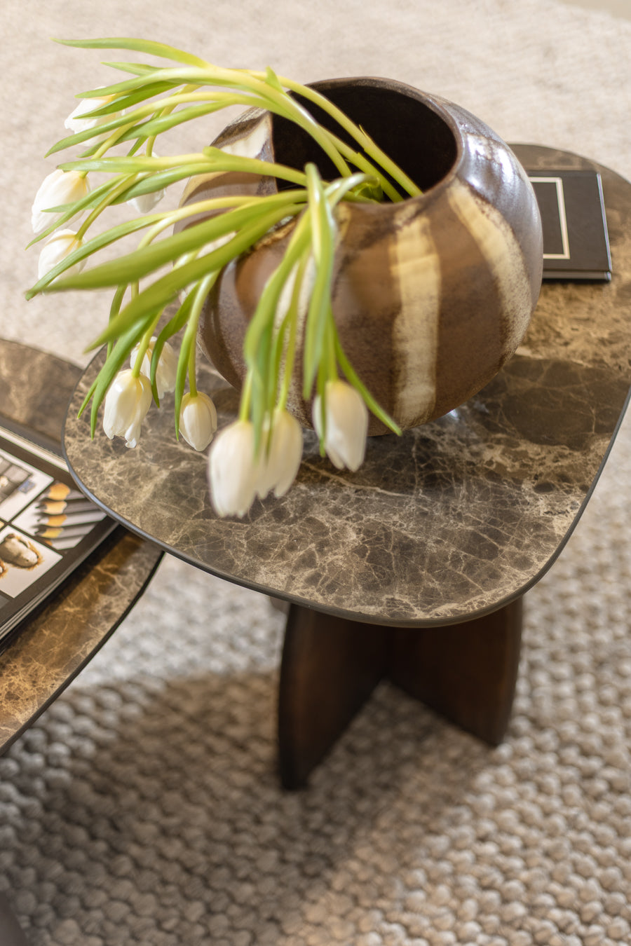 שולחן ספין סטון סמוק