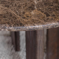 Margo Brown Marble Dining Table