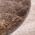 Margo Brown Marble Dining Table