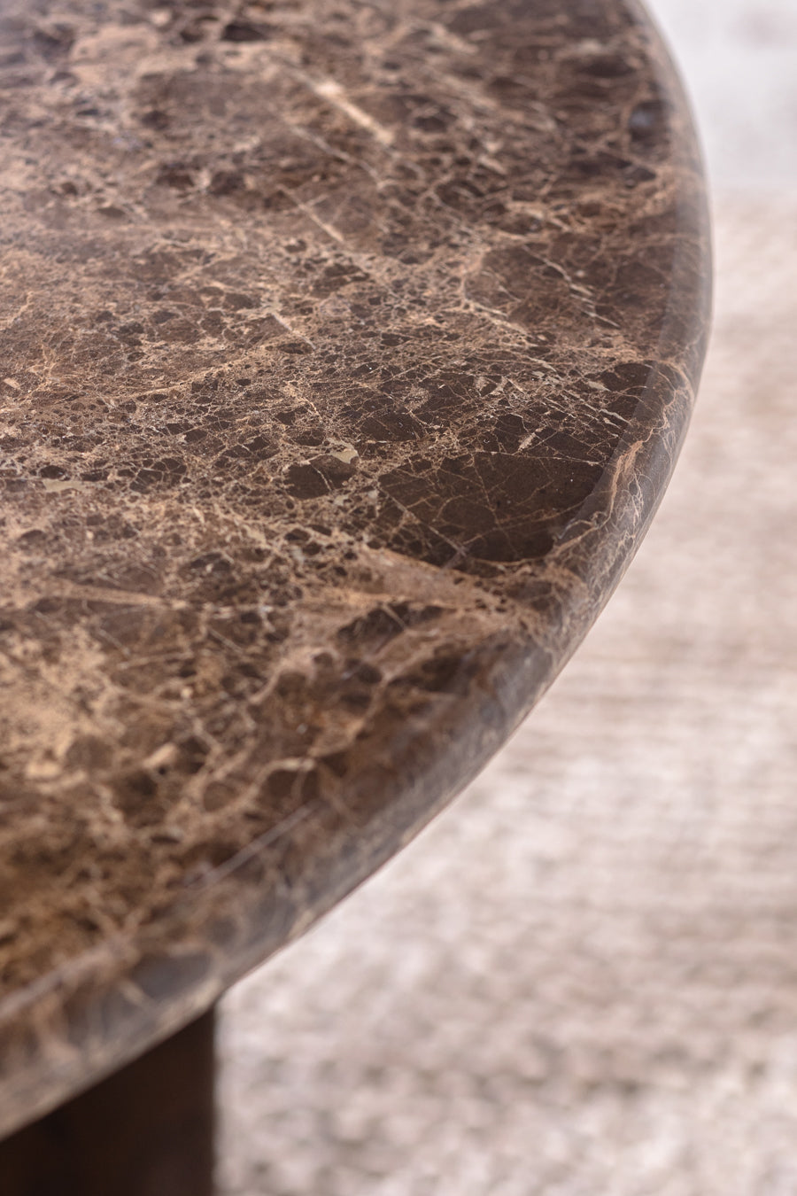 Margo Brown Marble Dining Table