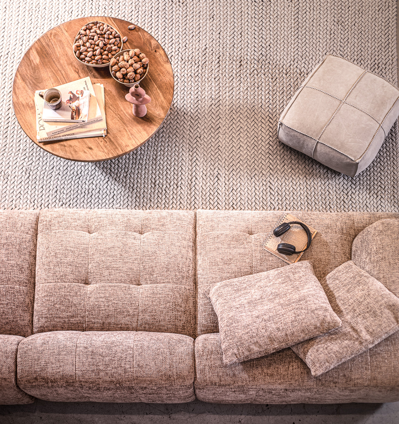 פוף עור ווסט מרובע סייג'