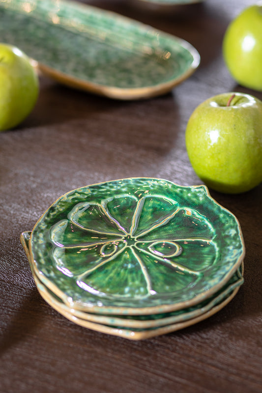 Genesis Green Serving Platter - Pair