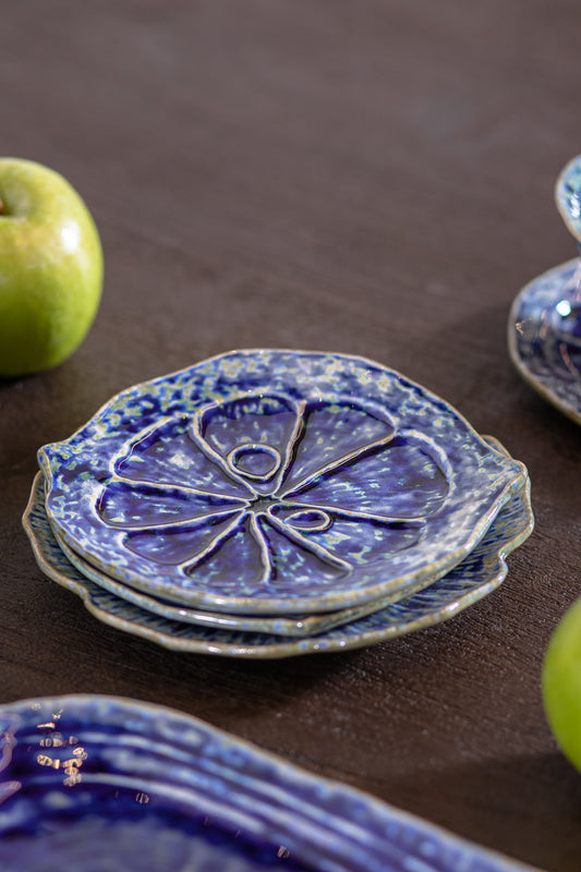 Serving Plate Genesis Blue - Pair