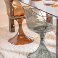 Glossy Cognac Chair